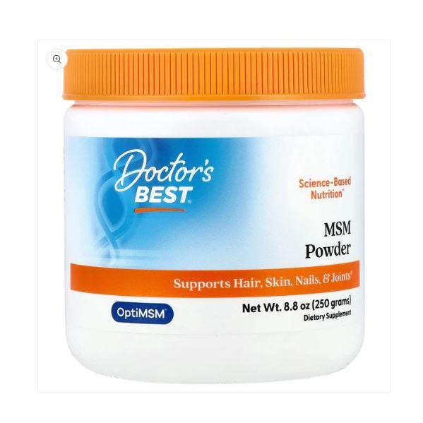 Doctor Best MSM Powder OptiMSM 250 grams Bubuk MSM sehat Sendi Ori USA