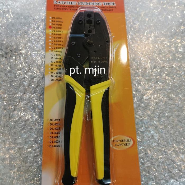 BERKUALITAS Tools Tang Crimping Type C untuk kabel Rg58,Rg59,Rg6 dan jarum BNC