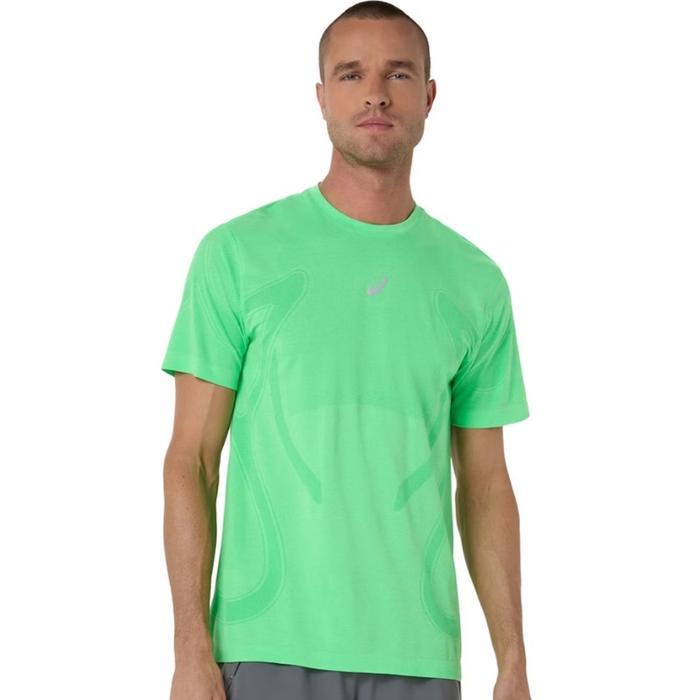 Etherealeer// Baju Lari Asics Road Seamless Ss Top Vital Green Original 2011D355.301