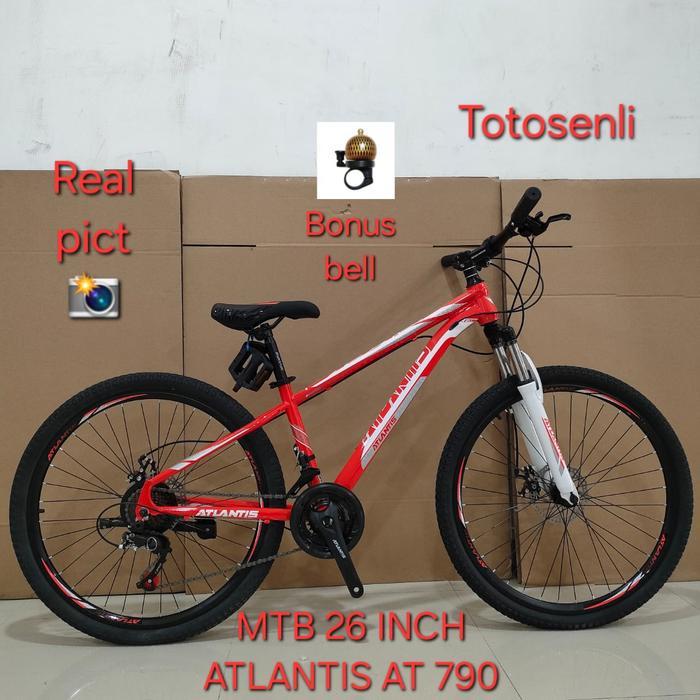 sepeda gunung mtb 26 inch atlantis at 790 sepeda gunung mtb 26 inch sepeda model terbaru - red