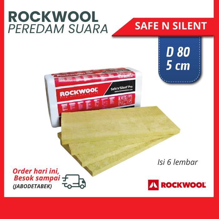 Peredam Suara Rockwool D80 Kg 5cm - Busa Peredam Ruangan - Peredam Panas