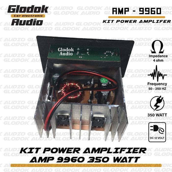 Kit power amplifier aktif dc 12 volt 350 watts High Power amplifier mini Transistor