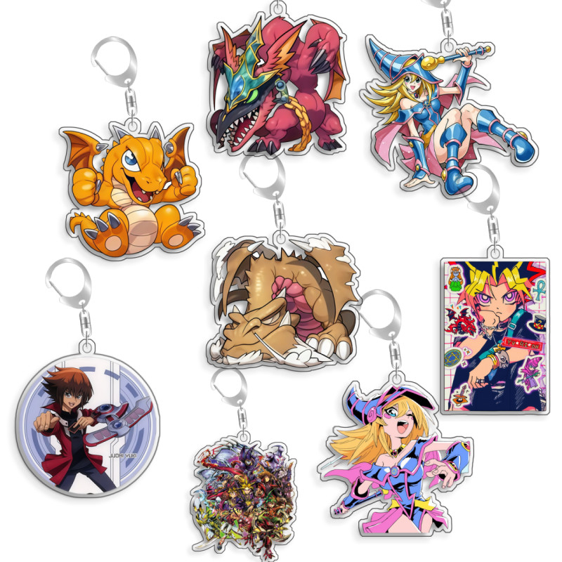 For Yu Gi Oh Yugi Mutou Baby Dragon Mad Sword Beast Dark Magician Girl Acrylic Selfmade Cartoon