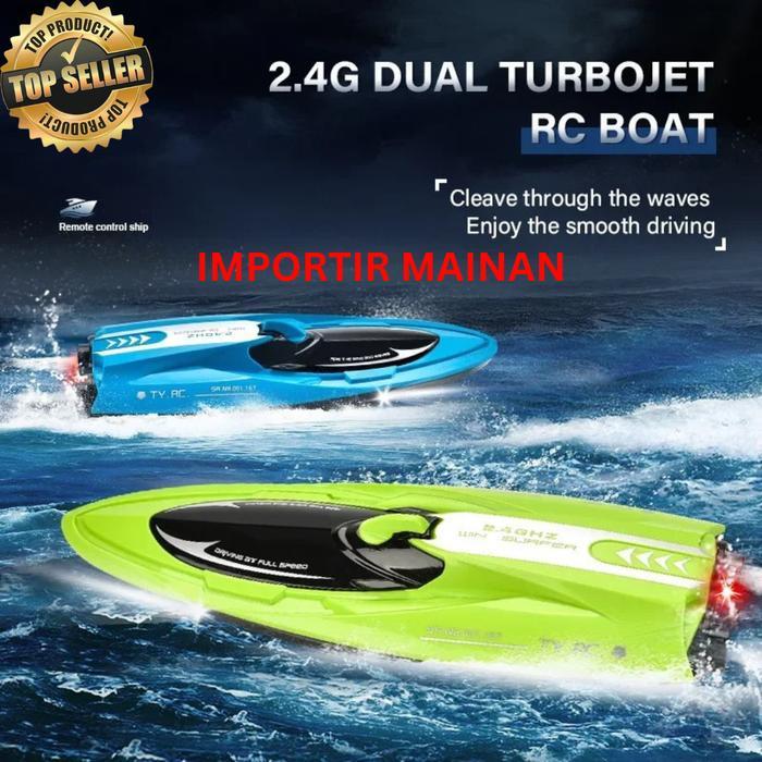 mainan rc speed boat FAYEE FY009 twin turbo jet 2.4ghz kapal rc boat Remote Control Toys