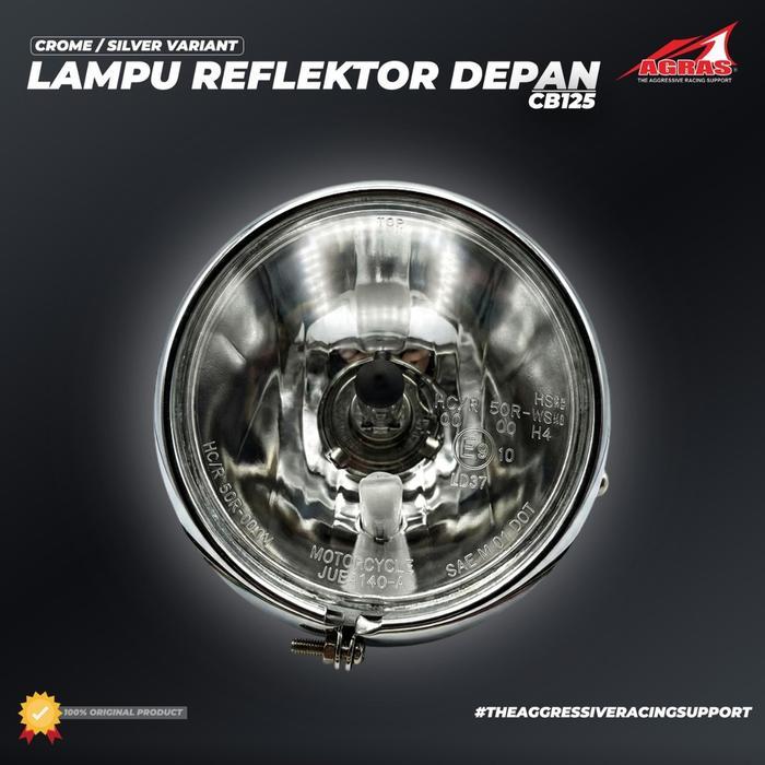 Ref Cb125 - Head Lamp Lampu Depan Cb 125 Daymaker Led Terang Putih Lampu Depan Motor Cb125 Universal