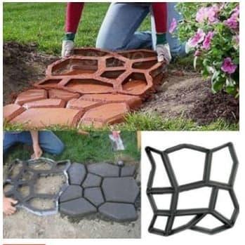 Cetakan Semen Batu Mold Semen Jalan Paving Block Conblock Taman Garden Terbaru 