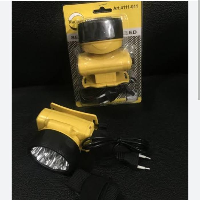 monggo] Senter kepala 9 led charge,cordless Prohex
