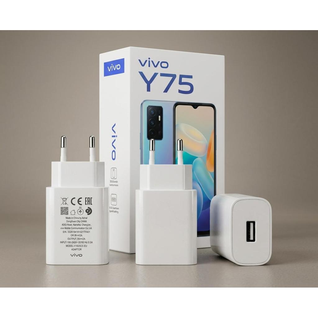 Batok Cas Vivo V1820C-EU Ori Bekas Fast Charging 18W 9V 2A Untuk Vivo Y75