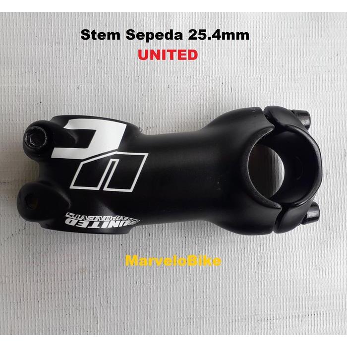 Wiworiyastore - Head Stem Sepeda 25.4Mm Standar Merk United Stem Sepeda Mtb Fixie Balap United
