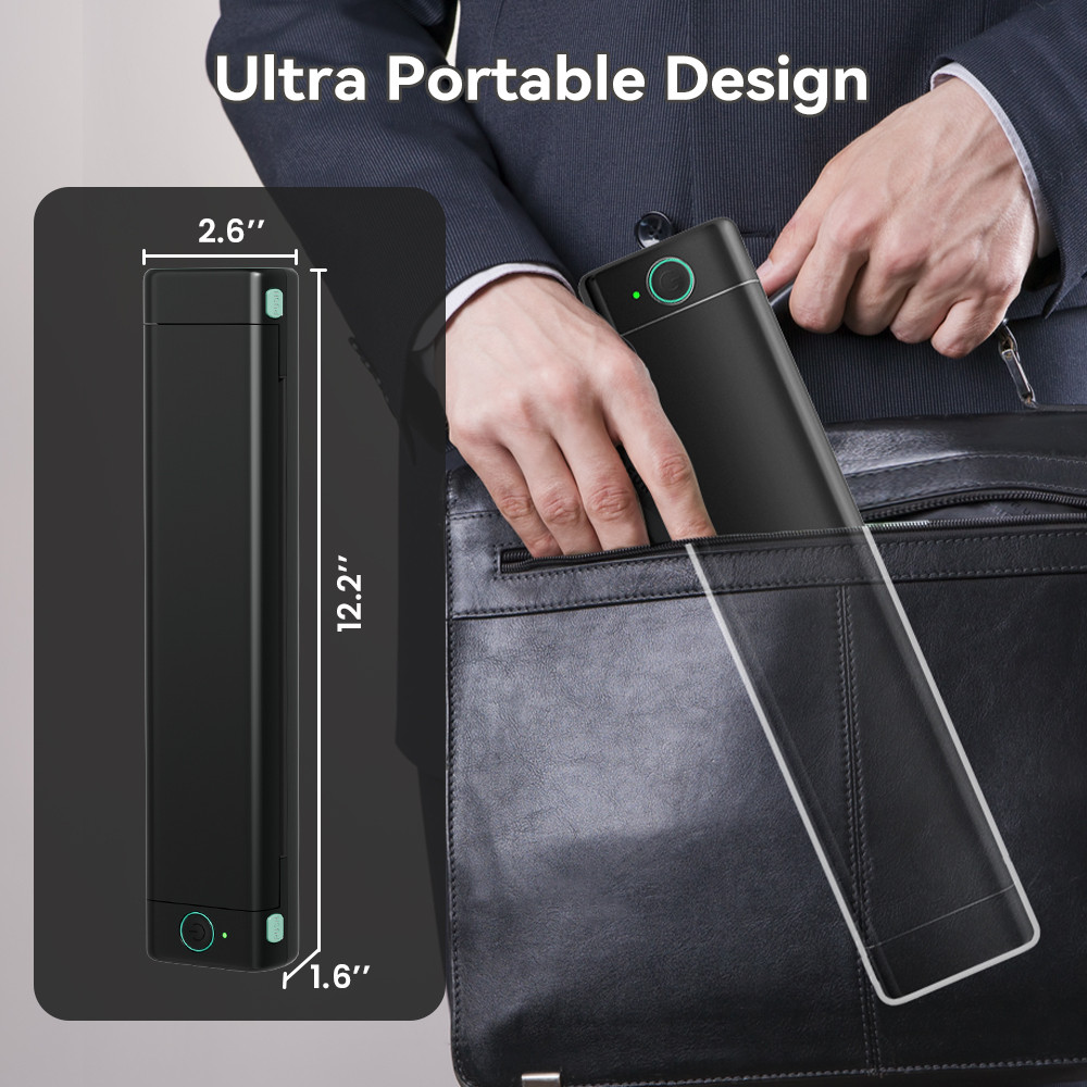 Phomemo M08F Portable A4 Paper Printer Tattoo Printer Thermal Paper Maker Mini Wireless Bluetooth