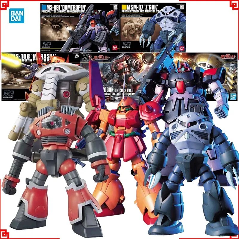 Bandai dam el Kit HGU Marasai Zgok Juaggu Uniorn Zogok Uniorn Domtropen pla Anime Figures Toys Gift
