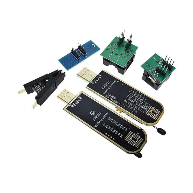 H341A XTW100 USB Programmer Kit Supports 25 SPI FL BIOSEEPROM hip ReadWrite With SOI8 lip Adapter