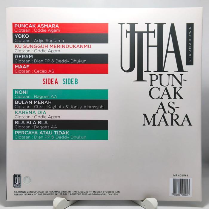 Utha Likumahuwa - Puncak Asmara (Vinyl Records/Piringan Hitam/Ph/Lp)