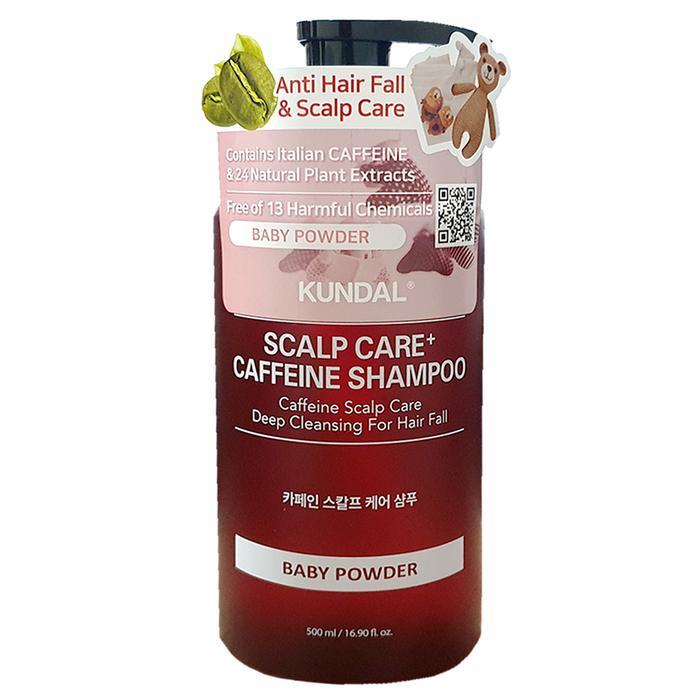 Kundal Scalp Care and Caffeine Shampoo 500ml - Baby Powder