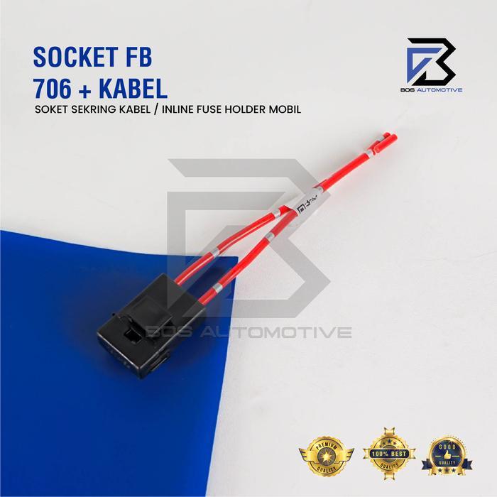 SALE Soket Sikring FB 706 / Rumah Sikring / Socket Sekring Fuse Box Hitam