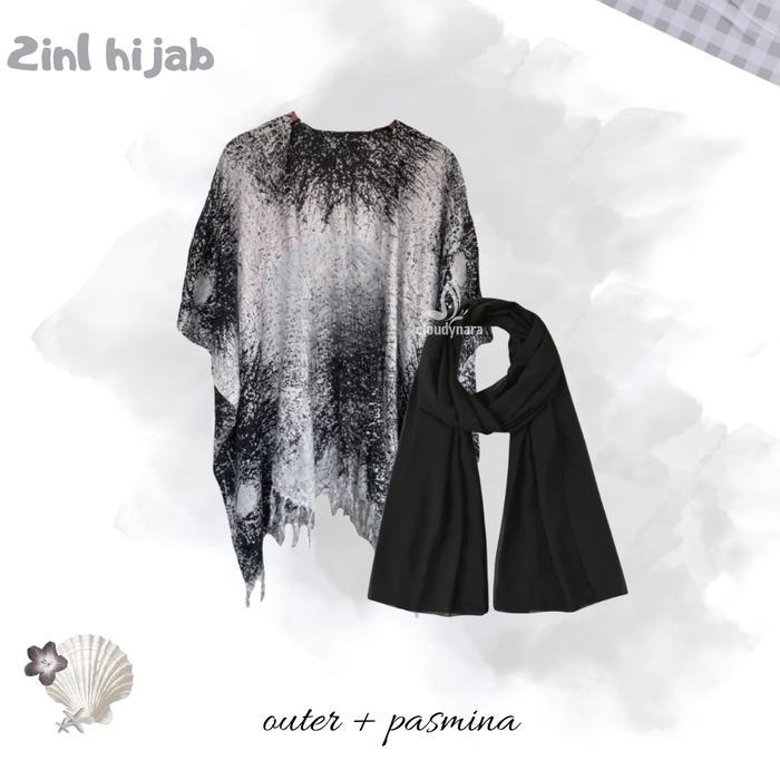 Flash Sale Ootd Pantai Hijab Wanita Outer Panjang Dress Casual Aesthetic Outfit Traveling