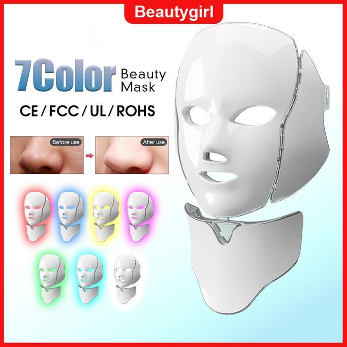 Penjual Lokal Pdt Led Masker Masker LED PDT Light 7 Warna Led Mask Photon Therapy Alat Perawatan