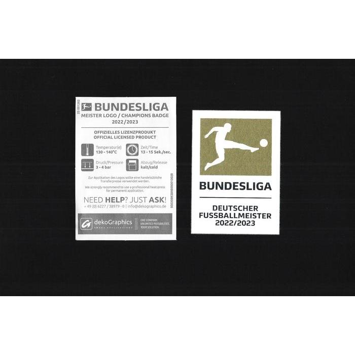 Terlaris Patch Bundesliga Winners 22 - 23. Original Patch for Jersey. SALE