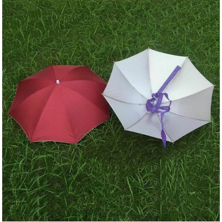 SALE Payung Topi Kepala Hat Umbrella Mancing Berkebun Hiking Caping Besar Jumbo Outdoor Anak