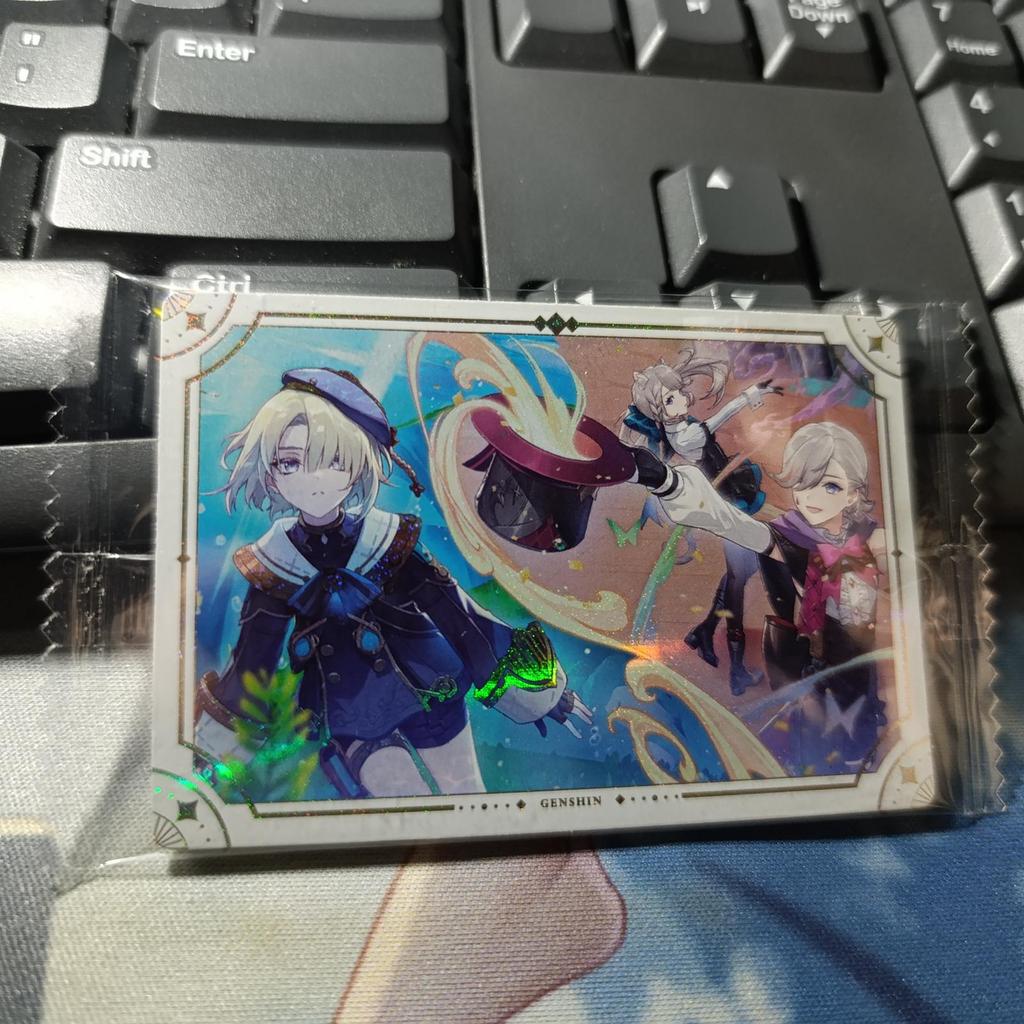 ORI OFFICIAL Wafer Card Lyney Lynette Freminet Fontaine House of the Hearth Genshin Impact Kartu Ban