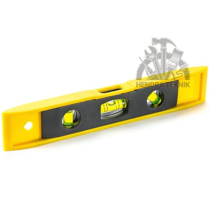 SALE WATERPAS MAGNET 9" WATERPASS TORPEDO 225MM PENGGARIS AIR PENDEK MISTAR TIMBANG MINI 22.5CM