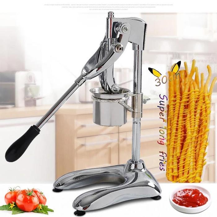 Mesin Pemotong Kentang Panjang Manual | Alat Cetak Kentang Goreng Panjang French Fries Stainless Ste