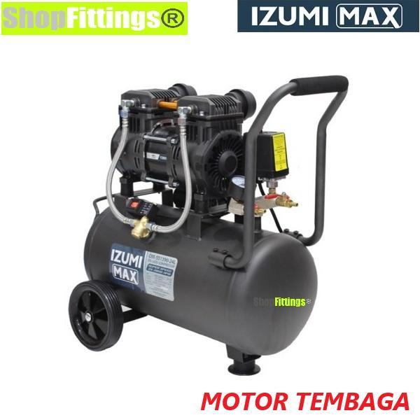 IZUMI OM SS 1390 watt ARTIX Oil Less Compressor Silent 1¾ HP 24 liter - IZUMImax SS1390