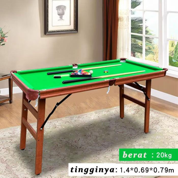 Mini Pool Table 142cm / Meja Billiard Mini / Billiard Table Bonus / Mini Pool Table 142cm - 1, 4 m. 