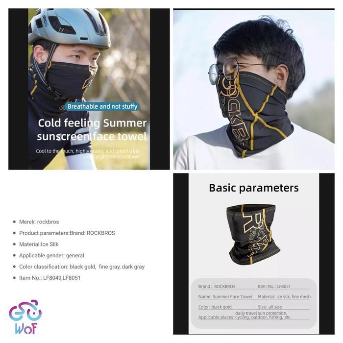 Azko Ws - Masker Pelindung Wajah Balaclava Slayer Silk Anti Uv Lf8049