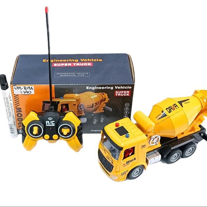 rc truk molen mixer remote control truk molen 6ch / truk mixer semen truck Rc Baterai charging