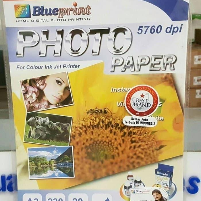 Jeyiistore- Kertas Foto Blueprint A3 Glossy 230 Gsm / Kertas Blueprint A3 [Kode 1Kode 2Kode 3Kode