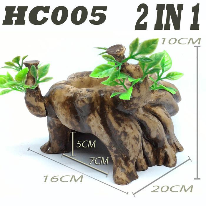 HC005 Hiding hidden spot reptile spider tarantula gecko ular kadal pet - HC005