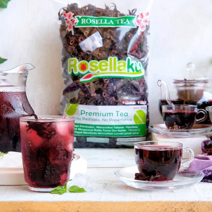 Premium Teh Bunga Rosela Ungu 1/2 Kg , Teh Rosela Ungu , Suplier Bunga Rosela Original