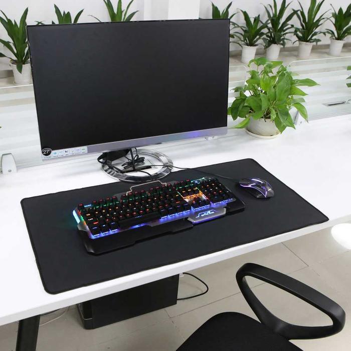 Gaming Mousepad XL Polos 60x30 80x30 80x50 90x40 cm Tebal 3mm Alas Mouse Besar Desk Mat Computer