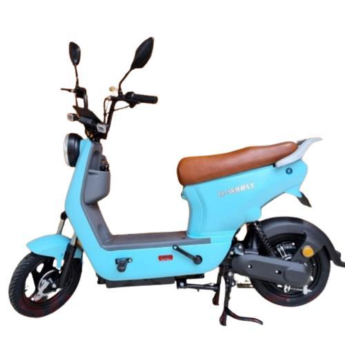 Sepeda Listrik UWINFLY DF8 DRAGONFLY 8 Moped Electric 600 Watt Garansi - Blue, 48V/12AH