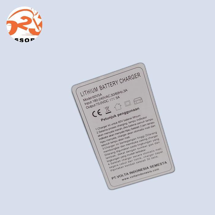 TERLARIS Charger Volta 60v ori volta casan molis baterai