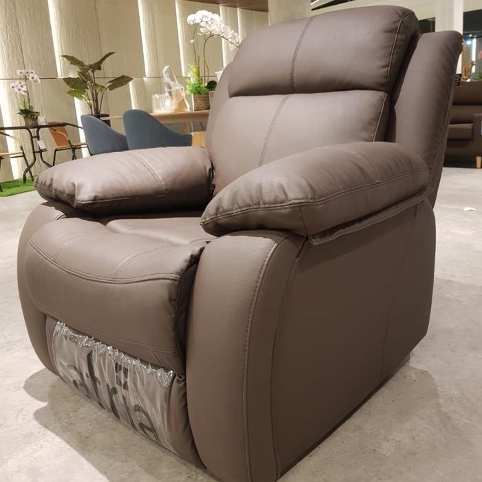 Atria Lulaby Sofa Recliner Multifungsi Single 1 Seater - Dark Brown