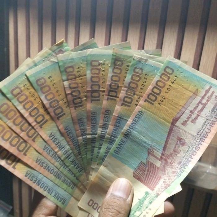 Promo Uang Kuno Indonesia Polymer 100.000 Emisi 1999 Kondisi Lipatan Original