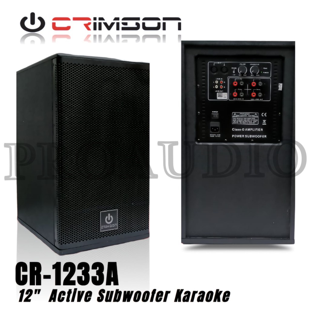 subwoofer aktif crimson 12 inch CR 1233 subwoofer aktif crimson CR1233