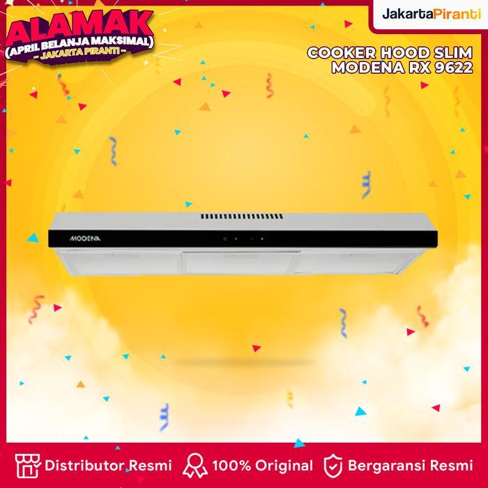 Modena RX 9622 Penghisap Penyedot Asap Kompor Dapur Slim Hood Modena RX 9622 Cooker Hood 90 cm Stain