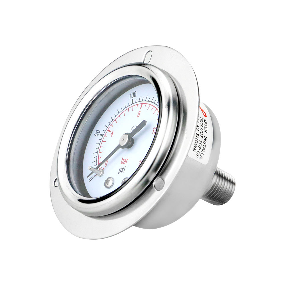 MAIRUIKESI Dry Pressure Gauge 50mm 10600bar Back Connection With Flange 304 Stainless Steel Case for