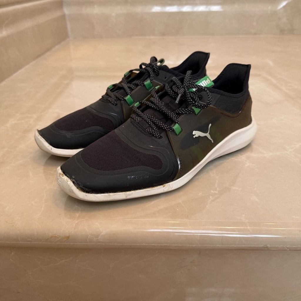 PUMA Ignite Fasten8 Black / Irish Green Golf Shoes Preloved Sepatu Golf Second Bekas