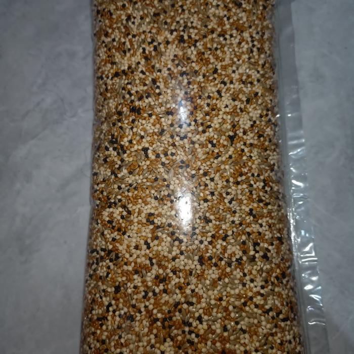 Milet Campur Komplit - Milet Putih Milet Merah Kenari Seed Biji Sawi