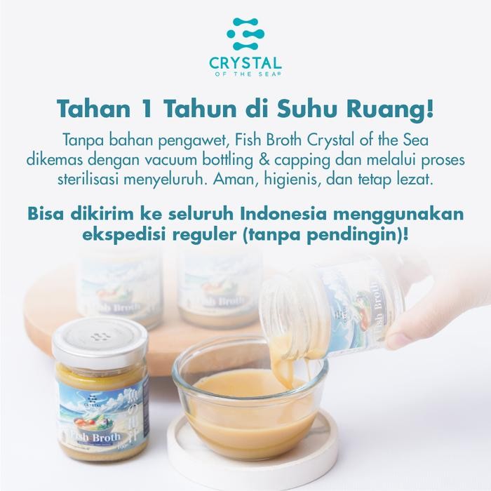 dvb6 Crystal Of The Sea Fish Broth (100Gr) / Kaldu Ikan Dalam Kemasan / Kaldu Mpasi Natural