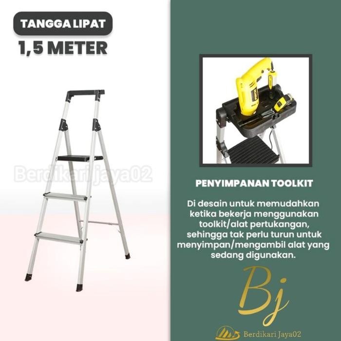 Tangga Lipat Satu Sisi 2.1 Meter / 1.8 Meter / 1.5 Meter / Tangga Multifungsi