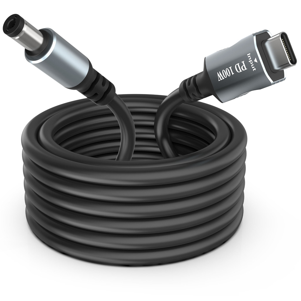 Usb C/Type-C To Dc 5.5Mm X 2.1Mm Laptop Power Charging Cable (Dc5521), 20V Usb Type C Male Input To