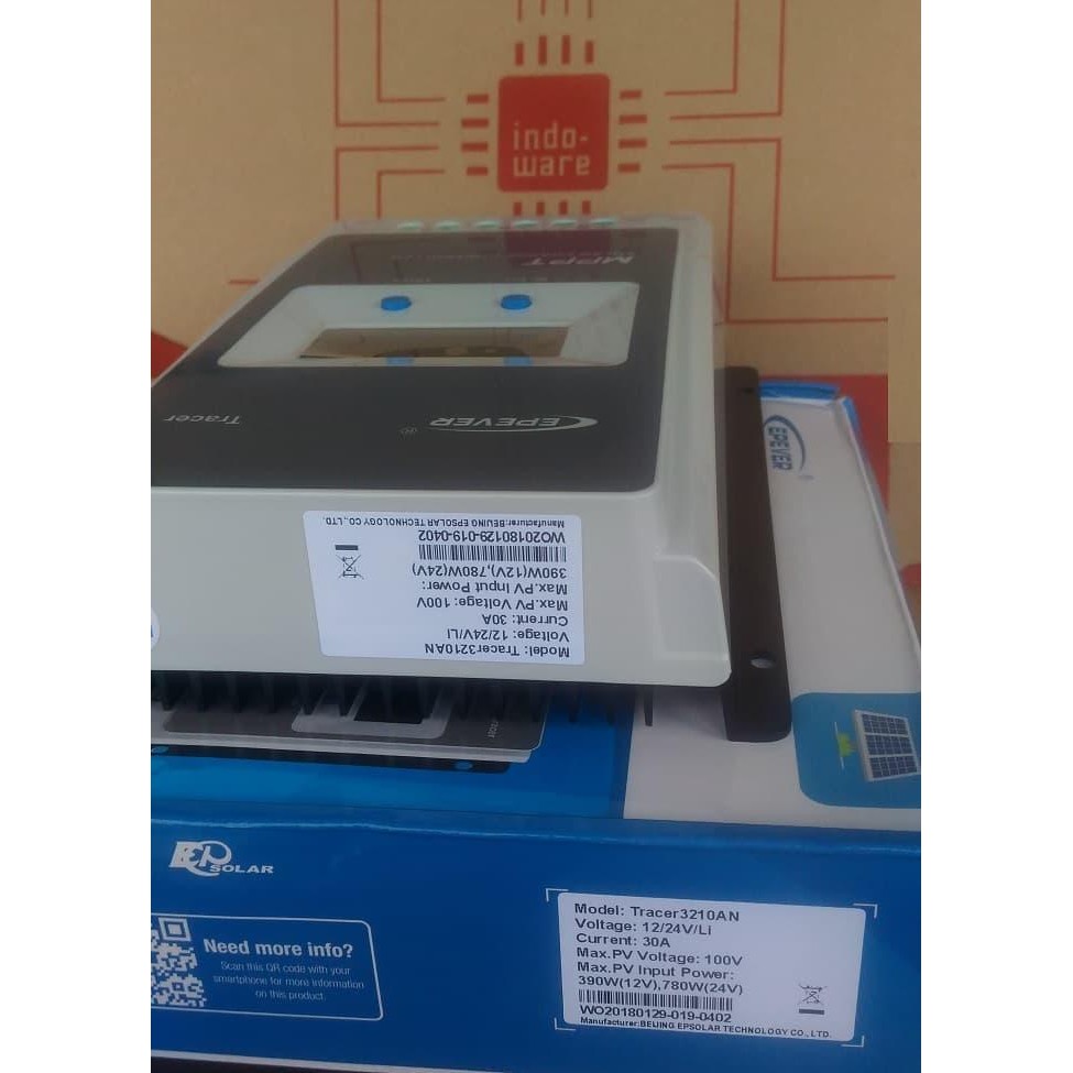 TERBATAS MPPT EPEVER 30A MPPT SOLAR CHARGE CONTROLLER TRACER 3210A 3210AN