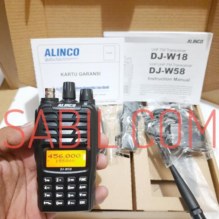 HT ALINCO DJ W58 DUALBAND WATERPROOF - HT DUALBAND ALINCO DJ - W58 ORI