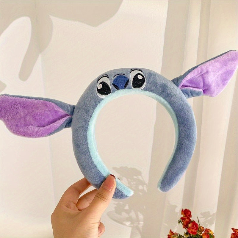 Disney Stich Headband Cute Cartoon Funny Headband Decorative Headband Plush Anti-Slip Headband Girls