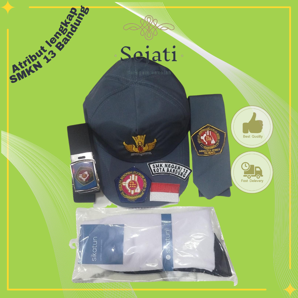 Seragam Sejati Collection - Atribut SMKN 13 Bandung Lengkap Paket Hemat